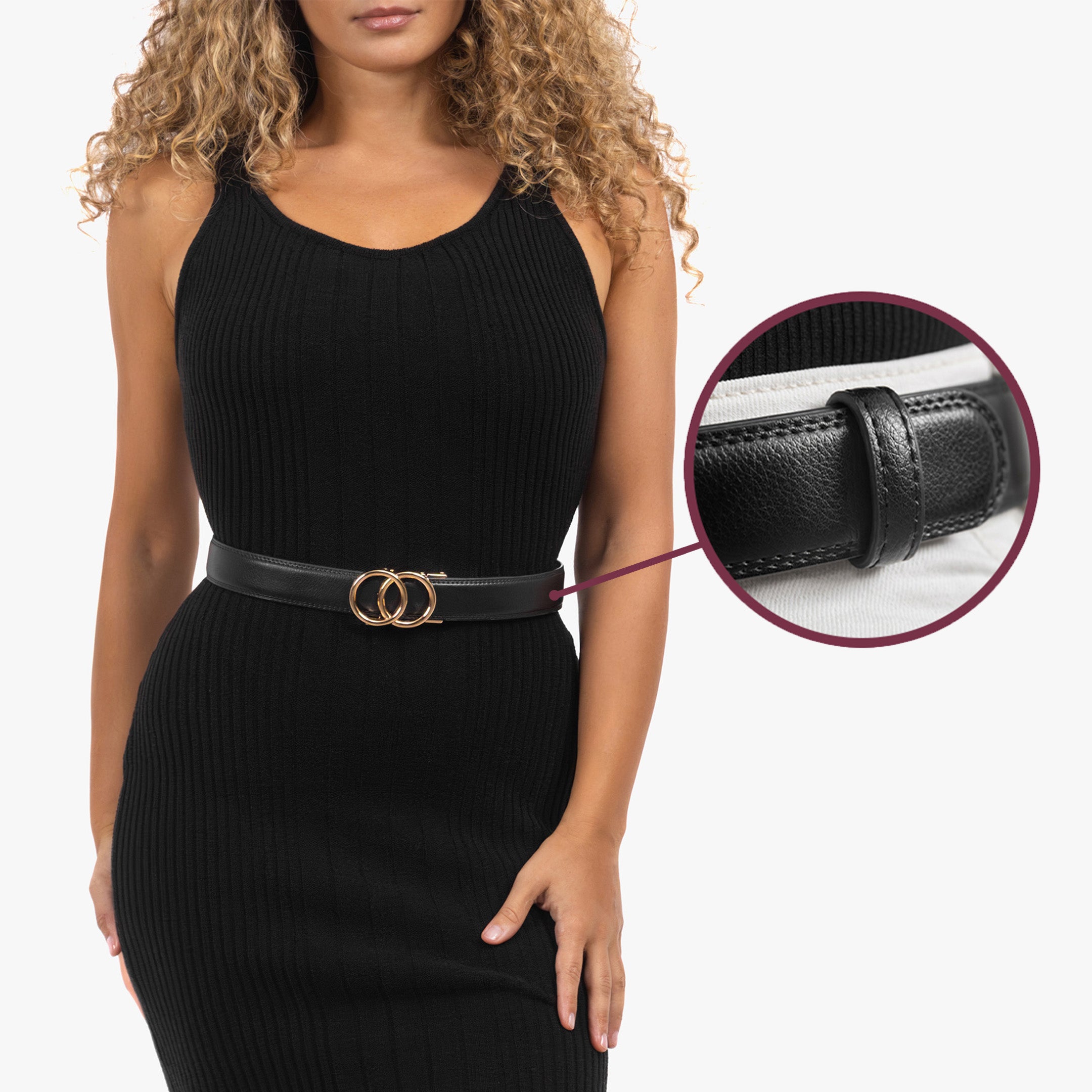 Modern Belt - Black (vegan)