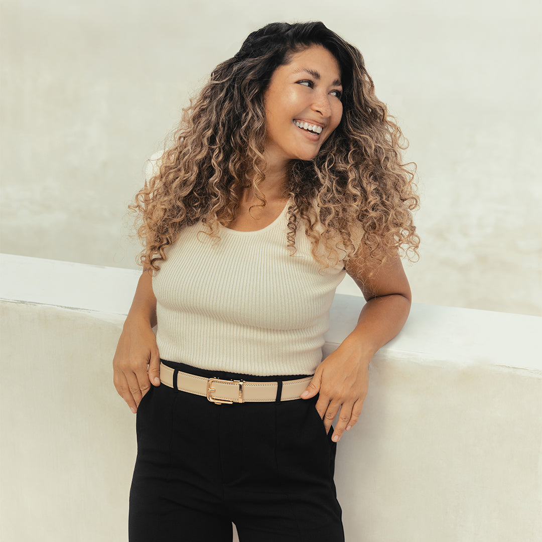 Classic Belt - Beżowy (vegan)