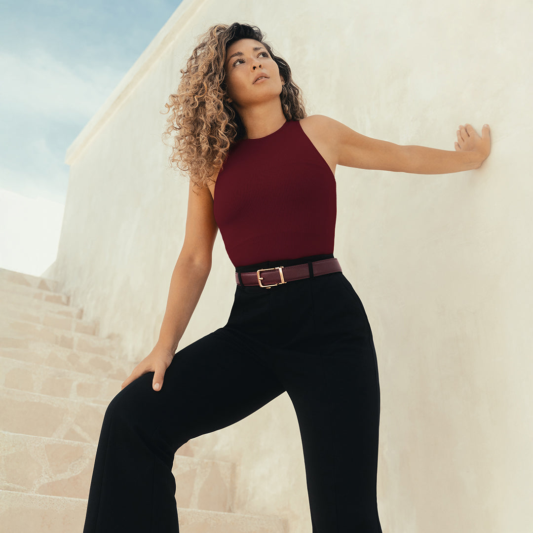 Classic Belt - Bordeaux (vegan)