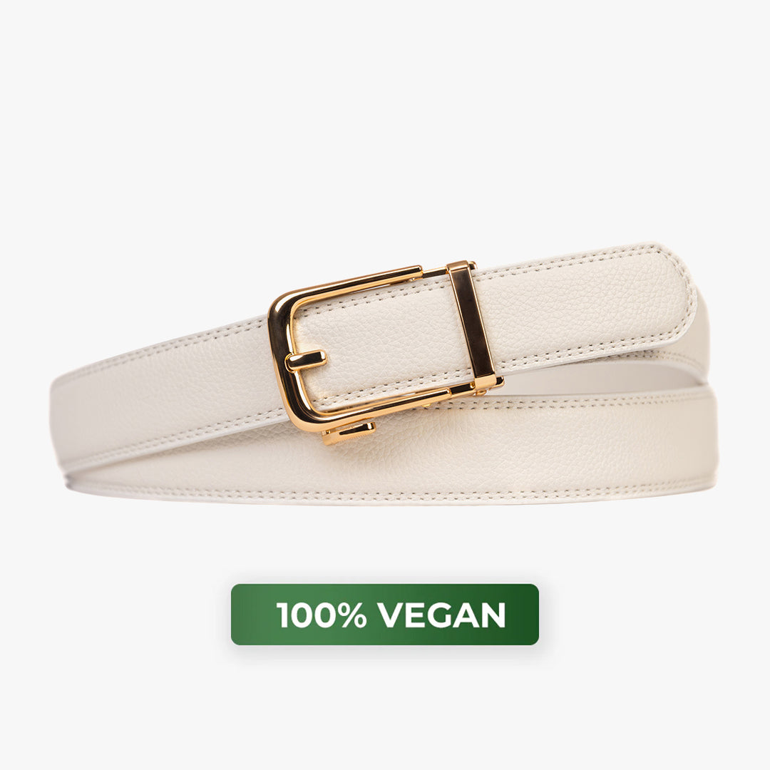 Classic Belt - Biały (vegan)