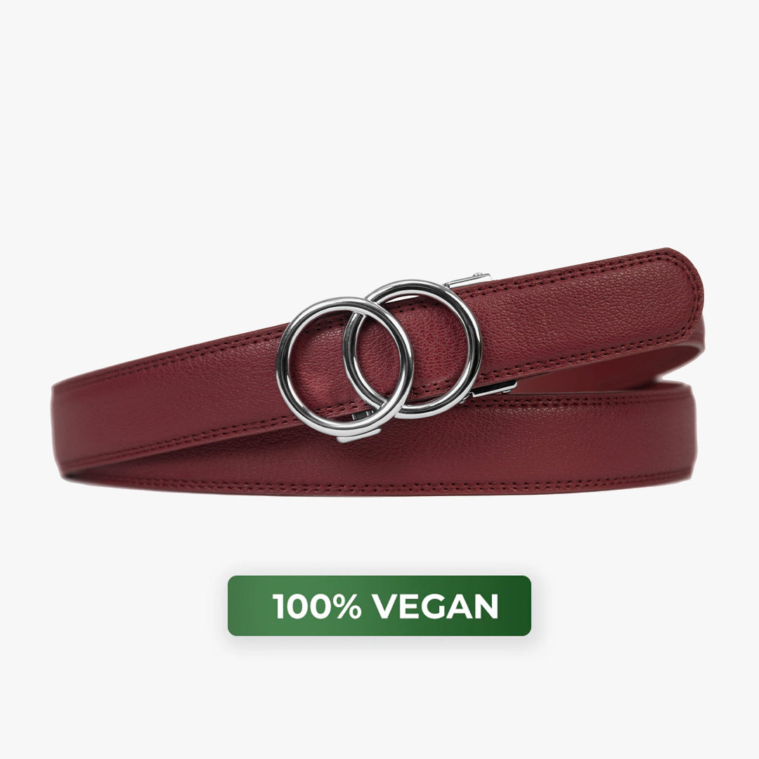 Modern Belt - Bordowy (vegan)