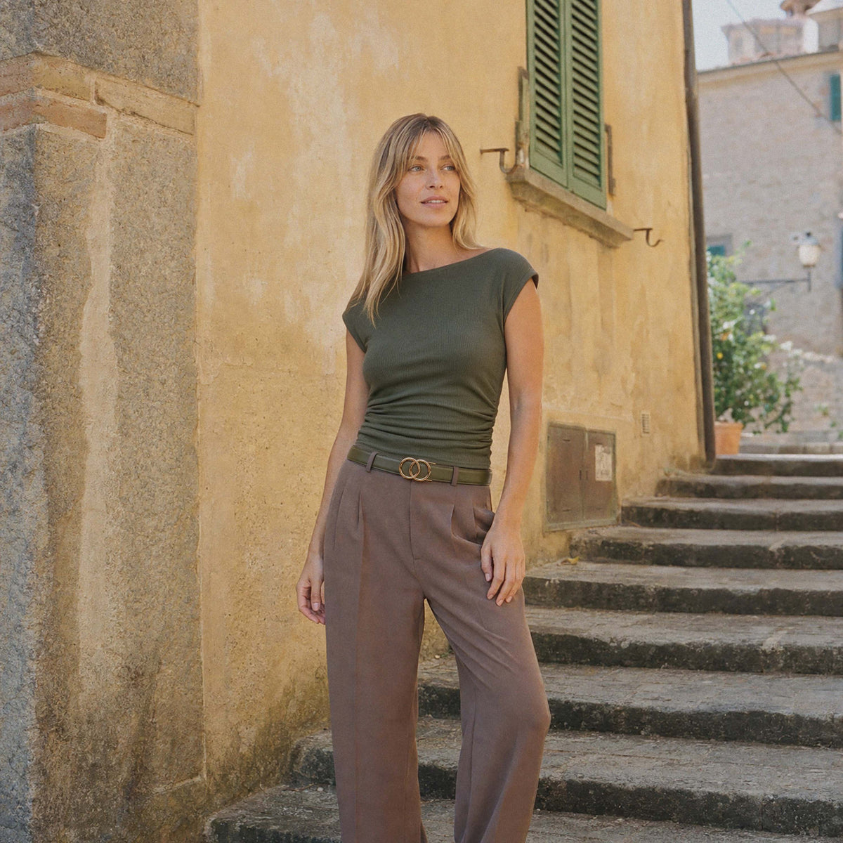 Modern Belt - Olive Green