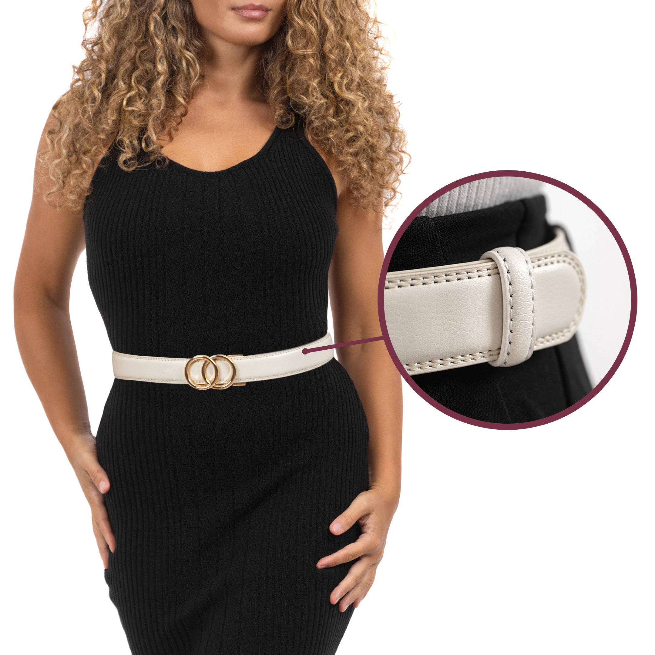 Modern Belt - Biały (vegan)