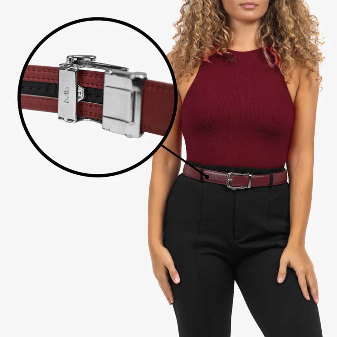 Classic Belt - Bordowy